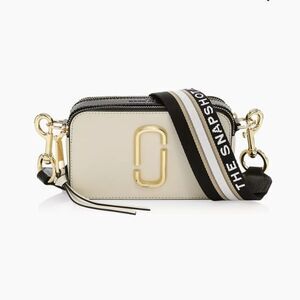 Marc Jacobs Cream and Black Crossbody Bag